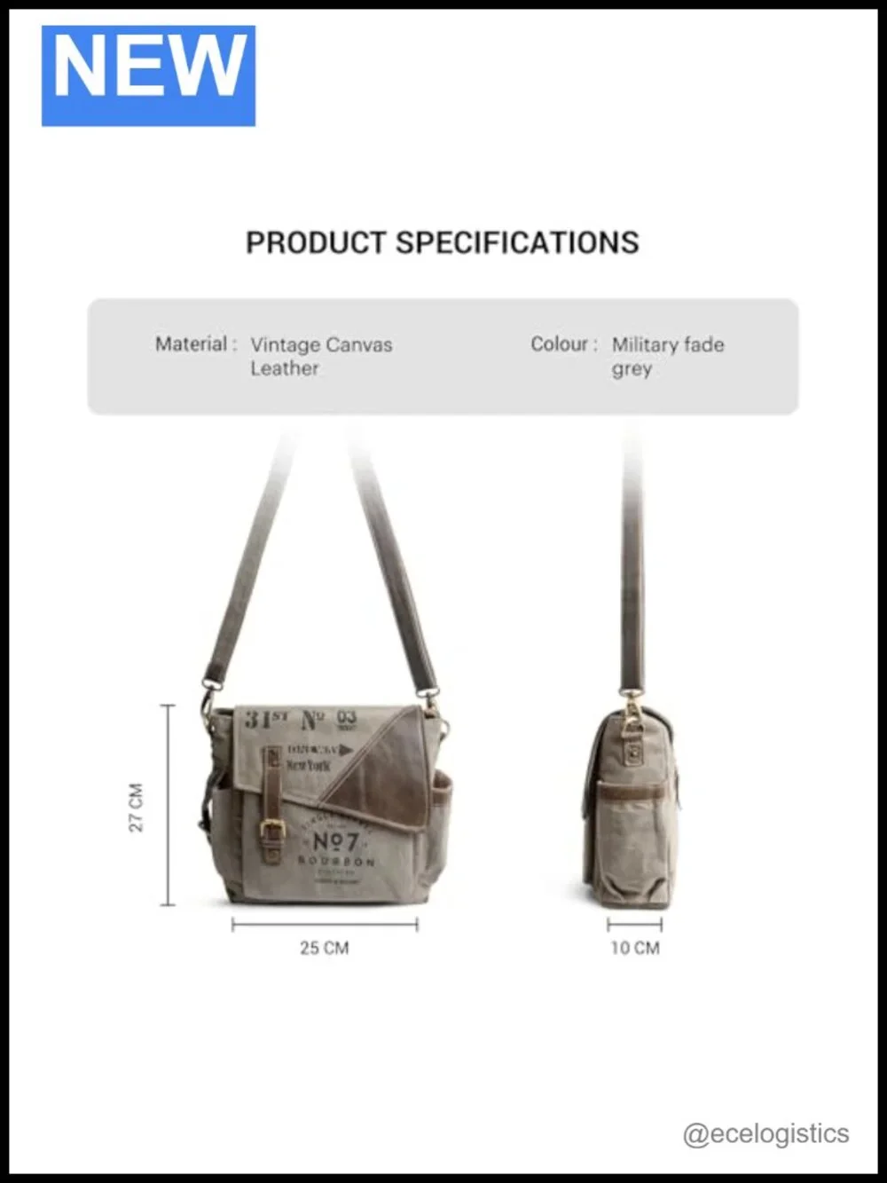 Upcycled Canvas Leather Crossbody Hobo Messenger Bag Multi Pockets Tablet